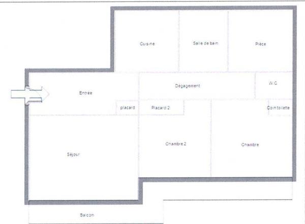 Appartement 3 pièces - 44100 Nantes