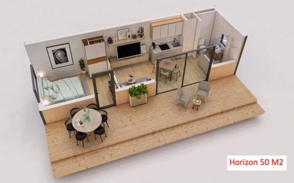 Maison 1 pièce - 15 m²