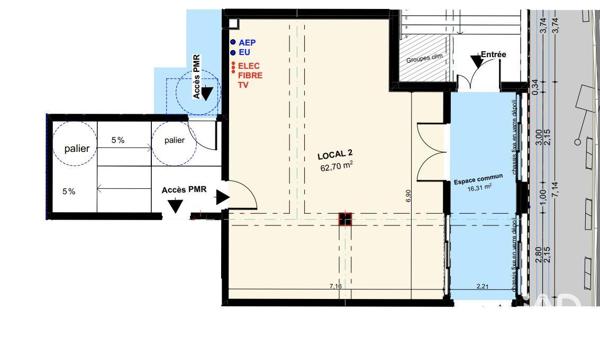 Murs commerciaux  à vendre 62 m² Lunel