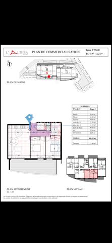 Appartement 3 pièce(s) 2 chambre(s) 61.4 m²