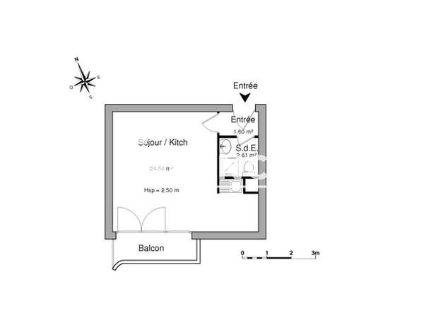 Location Studio 28.8 m² - 5 RUE MOULIN DE POIGNET Melun 77000