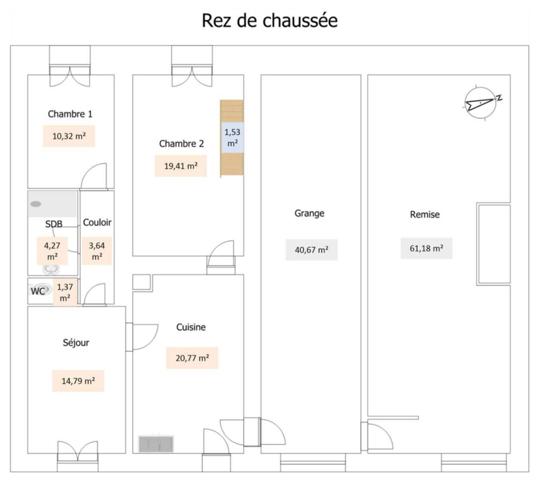 Maison à vendre 4 pièces de 94 m²
