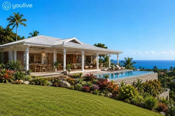 Le Lorrain – Terrain avec vue mer et fort potentiel de construction – 2 472 m²