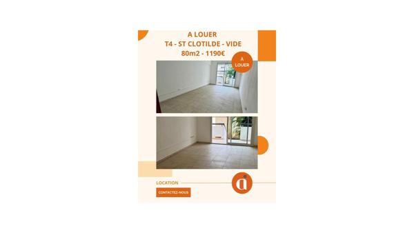 T4 4 pièces - 80m² Saint Denis (97400)