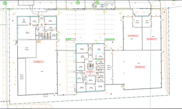 IMMEUBLES DE BUREAUX ET ATELIER DE 2024M2