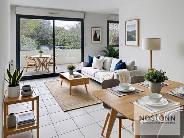 A vendre appartement T3 de 67 m² avec terrasse de 14 m² et garage à Montpellier, proche Hopitaux Facultés