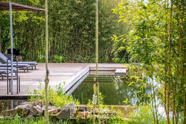 Authentique propriété avec piscine naturelle et lodge au coeur de la campagne