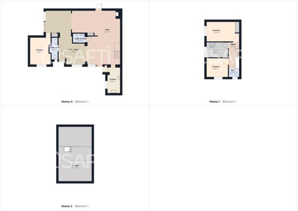 Maison 3 chambres, bureau garage La Rochelle