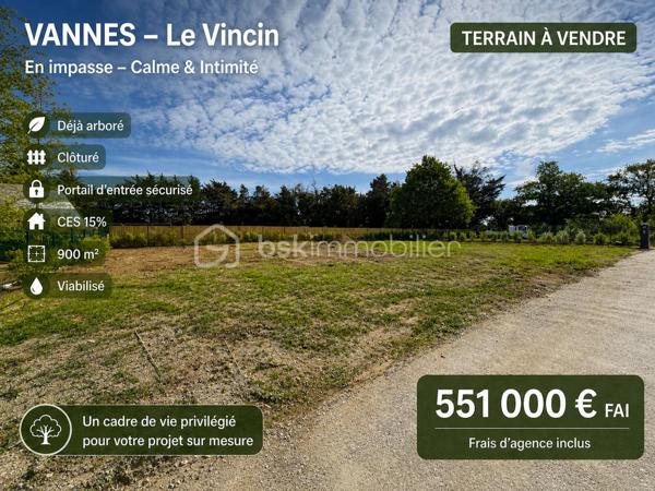 Terrain de 900 m²