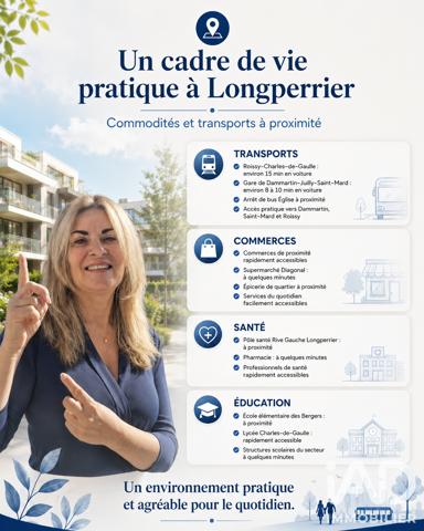 Maison à vendre 6 pièces 112 m² Longperrier
