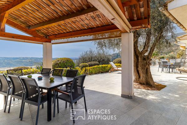 Villa d’exception à Carros : luxe discret et vue méditerranéenne incomparable