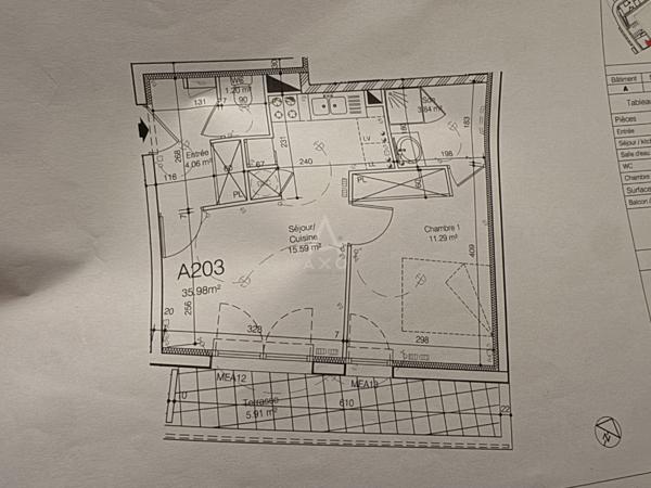 La Rochelle - Appartement T2 avec balcon et parking
