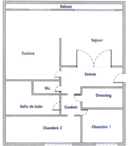 Appartement à vendre de 3 pièces de 66 m²