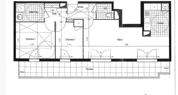 À vendre Appartement 3 pièces 57.5 m² - Sartrouville 78500