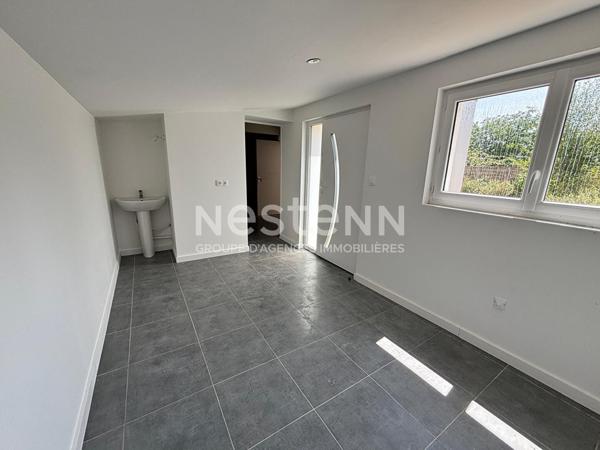 Maison à vendre à Elven centre, maison de plain pied, 4 chambres, jardin
