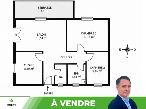 Maison
         3 pièces
        - 56 m² Exclusivité 85 000 € *