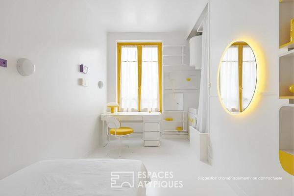 Studio en dernier étage à rafraîchir – Parc Monceau
