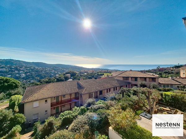 Les Issambres T2 rénové parking, vue mer, piscine