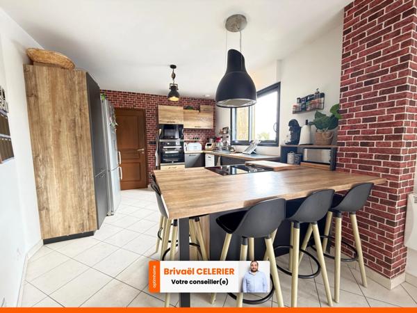 Maison à ossature bois – 120 m² – 5 chambres – Vie de plain-pied – DPE C – EXCLUSIVITÉ – Martigné-sur-Mayenne