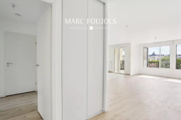 Puteaux – Appartement 3 pièces avec balcon vue jardin et parking