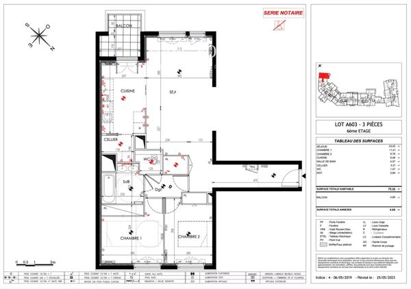 Puteaux – Appartement 3 pièces avec balcon vue jardin et parking