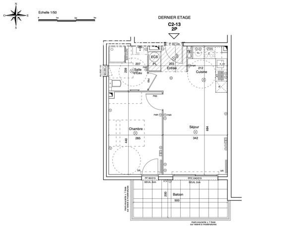 L’appartement neuf 2 pièces avec balcon et parking sur la hauteur de Menton