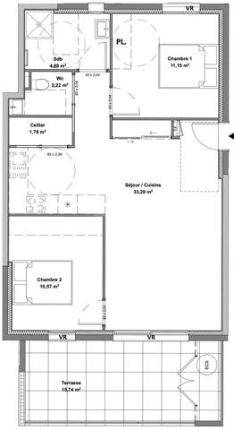 Vente Appartement 3 pièces 63 m2 à Calvi