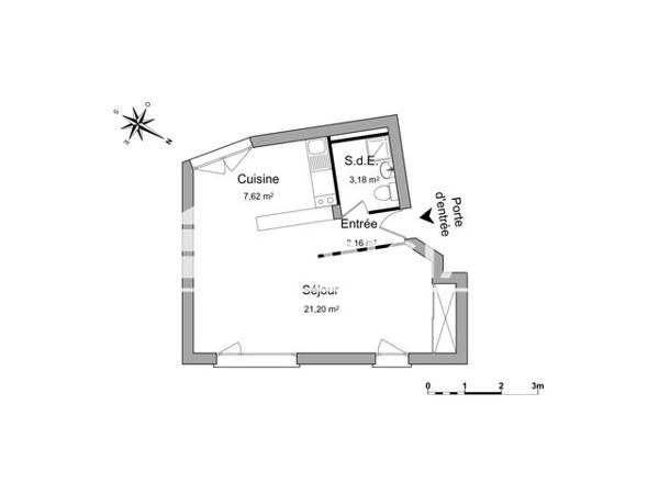 Location Studio 34.2 m² - 23 CHEMIN DE LA FORET Thonon-les-bains 74200