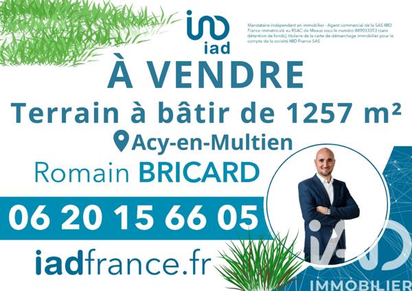 Terrain à vendre 1 257 m² Acy-en-Multien
