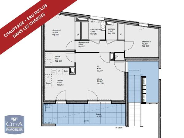 Appartement à louer 3 pièces 62.5m² Avignon (84000)