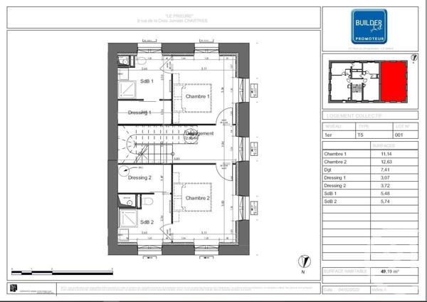 Maison à vendre  6 pièces - 132 m2 CHARTRES - 28