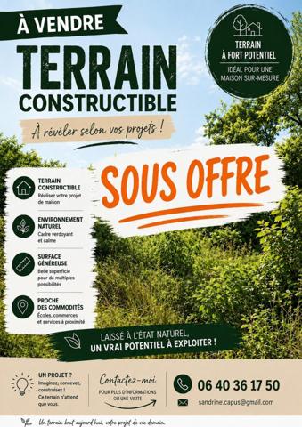 Une belle opportunité pour bâtir ou investir.