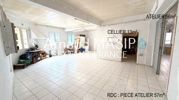 BIEN ATYPIQUE BEAUX VOLUMES 170 M² HAB PLUS RDC 170 m², GGE, TERRASSE INTIMISTE, 54KM DE PERPIGNAN