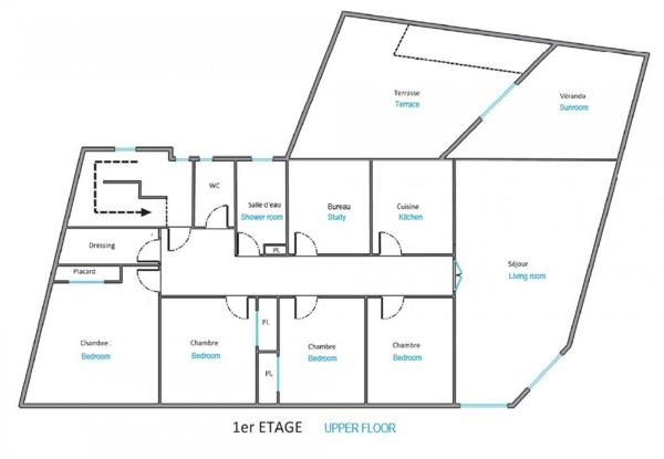 BIEN ATYPIQUE BEAUX VOLUMES 170 M² HAB PLUS RDC 170 m², GGE, TERRASSE INTIMISTE, 54KM DE PERPIGNAN
