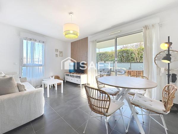 T3 de 60 m2 – Terrasse sans vis-à-vis et garage