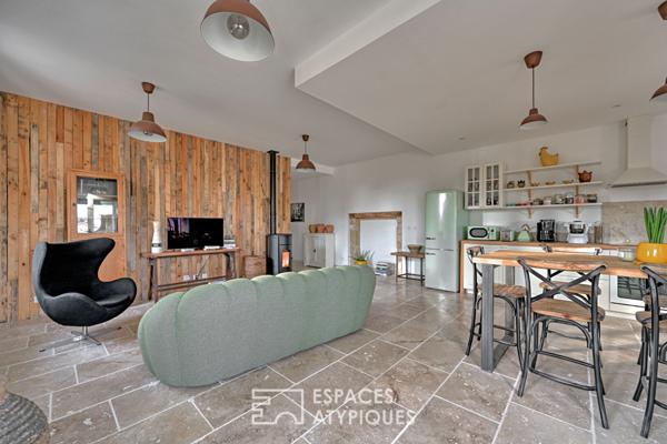 Appartement rénové et confidentiel au coeur d’un village proche d’Uzès