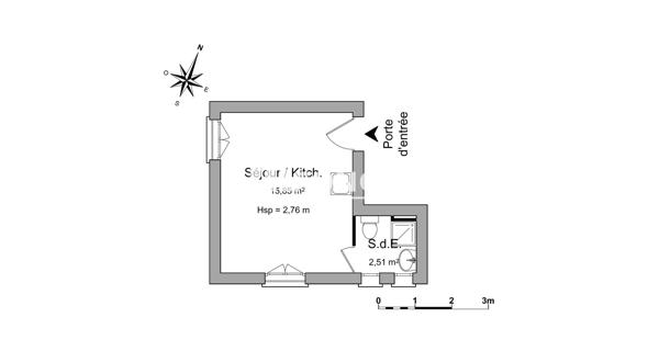 Location Studio 18.36 m² - Orléans 45000