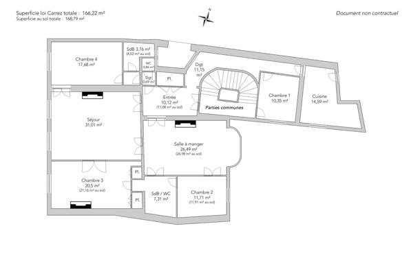 Appartement Paris 8 e - SAINT AUGUSTIN / GENERAL FOY