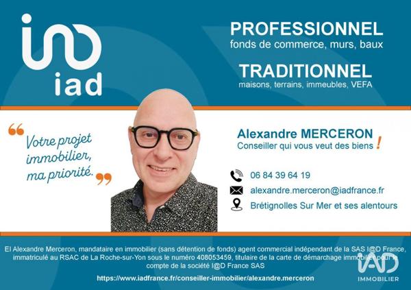 Studio à vendre 26 m² Beauvoir-sur-Mer