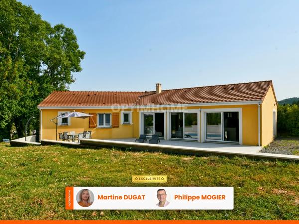 Maison récente de plain-pied avec piscine neuve, 3 chambres, pièce de vie de 71 m², 10 min de VICHY
