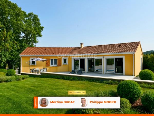 Maison récente de plain-pied avec piscine neuve, 3 chambres, pièce de vie de 71 m², 10 min de VICHY
