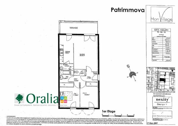 Appartement · Location Macon (71000) 3 pièces · 66m²