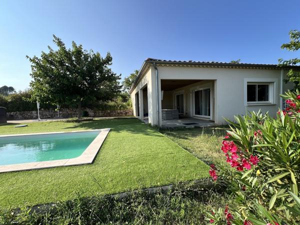 Villa 120m2 plain pied de 2017, 3 Chambres, piscine chauffee