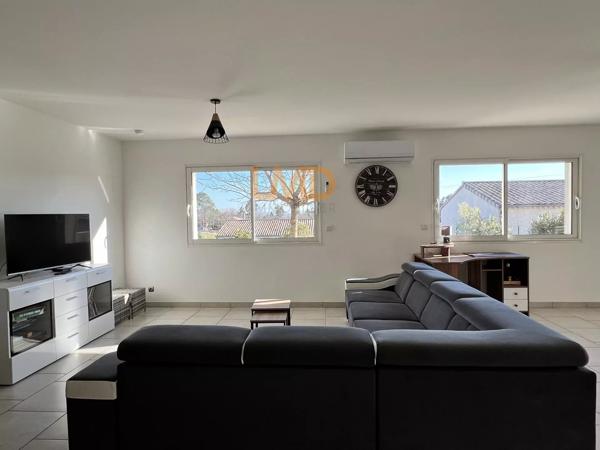 Villa 120m2 plain pied de 2017, 3 Chambres, piscine chauffee