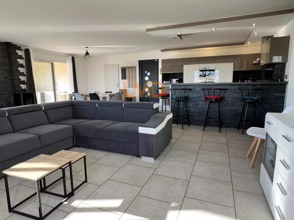 Villa 120m2 plain pied de 2017, 3 Chambres, piscine chauffee