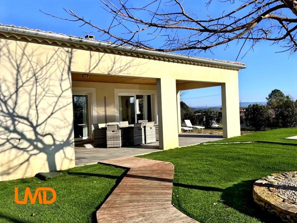 Villa 120m2 plain pied de 2017, 3 Chambres, piscine chauffee