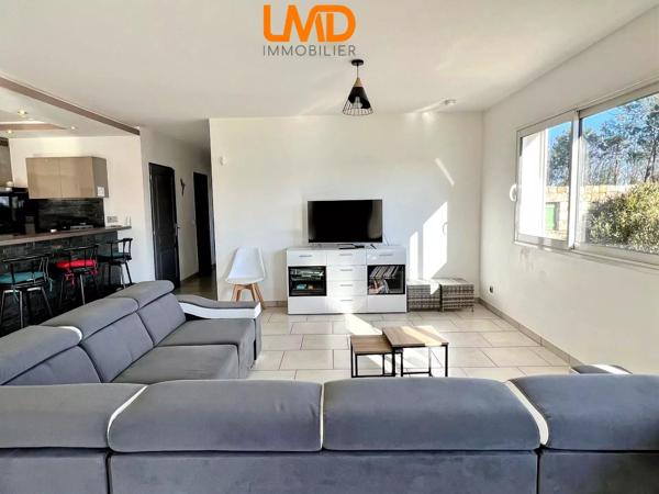 Villa 120m2 plain pied de 2017, 3 Chambres, piscine chauffee