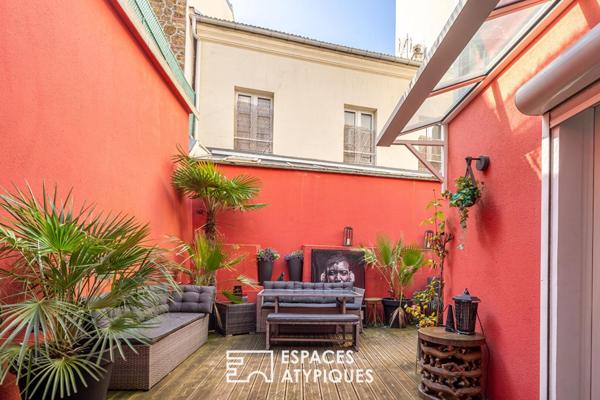 Duplex inversé avec terrasse intimiste au cœur du Village