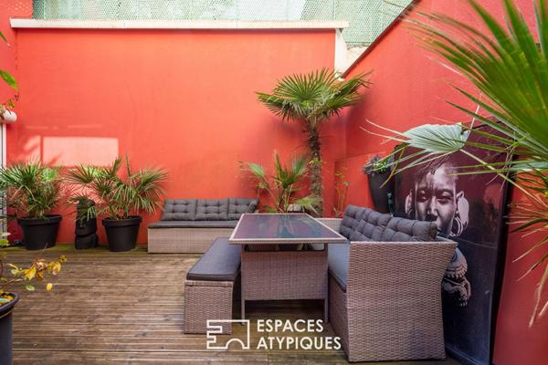 Duplex inversé avec terrasse intimiste au cœur du Village