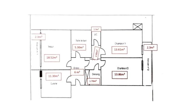 Appartement à vendre 3 pièces 75 m² Troyes